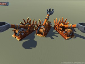 siege pack low poly Modelo 3D