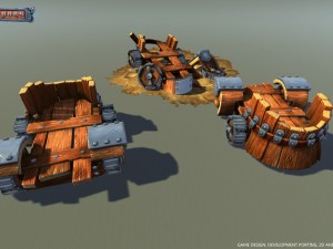 siege pack low poly Modelo 3D