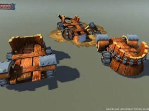 siege pack low poly 3D Model