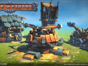 siege pack low poly - lite 3Dモデル