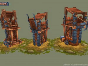 siege pack low poly - lite 3D Model