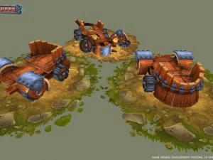 siege pack low poly - lite 3D Model