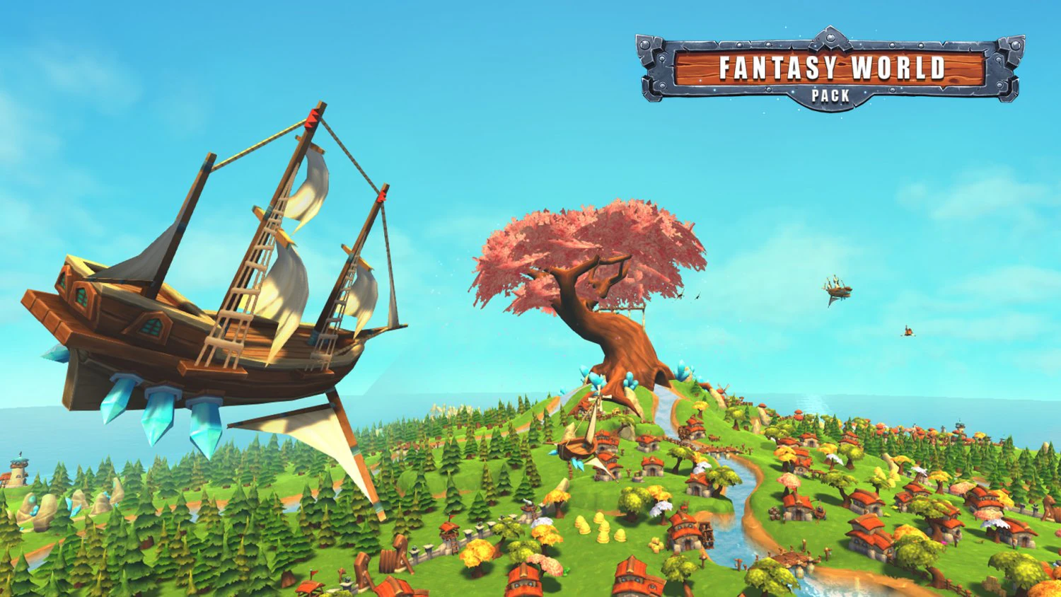 fantasy world pack low poly 3D Model .c4d .max .obj .3ds .fbx .stl .blend