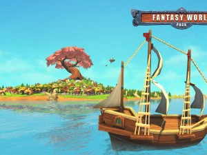 fantasy world pack low poly 3D Model