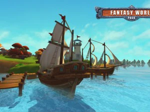fantasy world pack low poly 3D Model