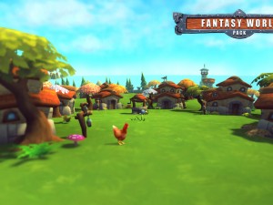 fantasy world pack low poly Model 3D