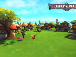 fantasy world pack low poly 3D Model