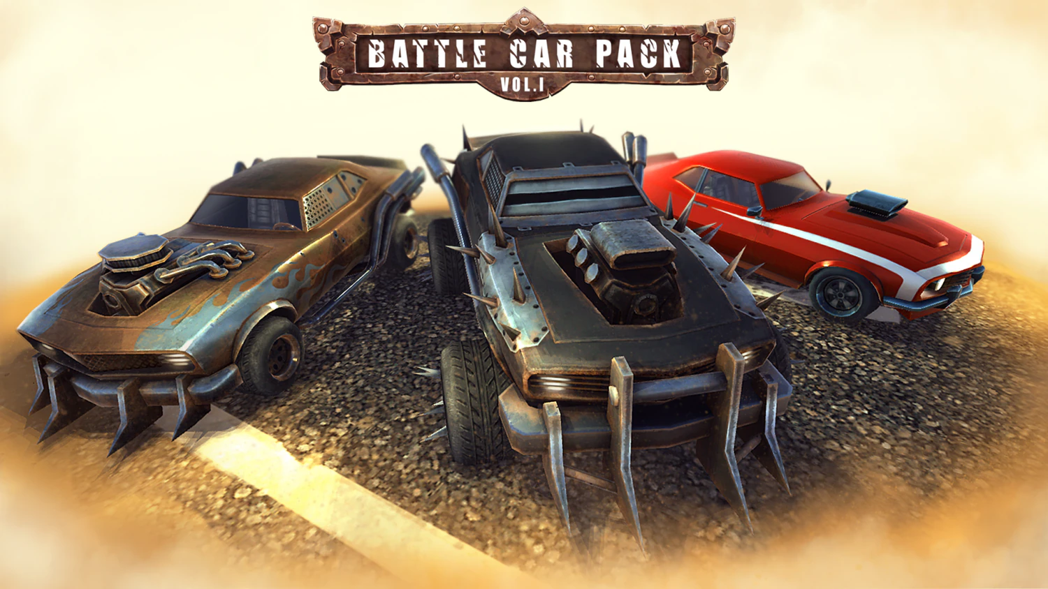 battle car pack vol1 3D Model .c4d .max .obj .3ds .fbx .stl .blend 