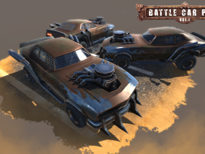 battle car pack vol1 Modelo 3D