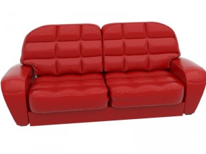 sofa accent 3D मॉडल