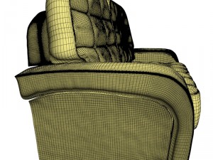 sofa accent 3D मॉडल