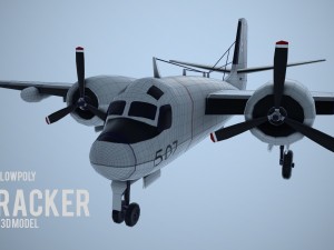 lowpoly grumman s-2 tracker 3D Model