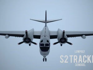 lowpoly grumman s-2 tracker 3D Model
