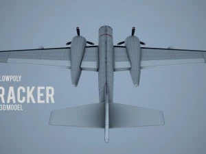 lowpoly grumman s-2 tracker 3D Model