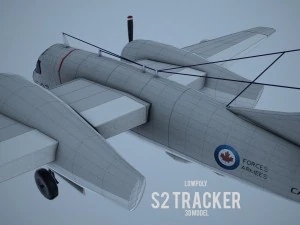 lowpoly grumman s-2 tracker 3D Model