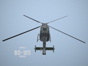 lowpoly mbb bo-105 3D Model