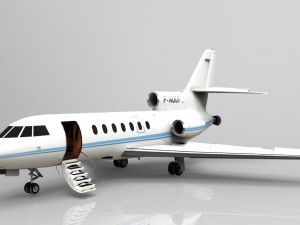 dassault falcon 50 3D Model