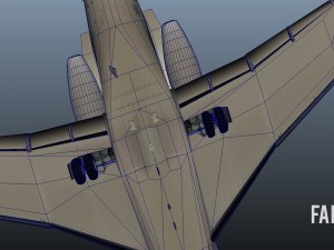dassault falcon 50 3D Model