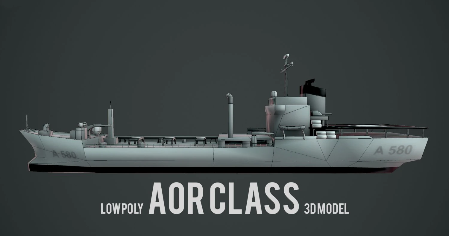 lowpoly aor class ship 3D Model .c4d .max .obj .3ds .fbx .stl .blend 