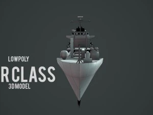 lowpoly aor class ship 3D Model