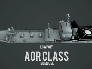 lowpoly aor class ship 3D Model