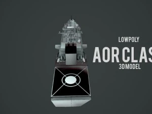 lowpoly aor class ship 3D Model