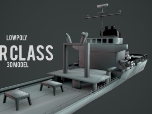 lowpoly aor class ship Modèle 3D