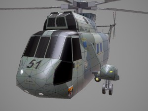 sh-3 sea king germany 3D Model