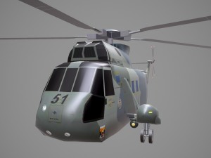 sh-3 sea king germany 3D Model