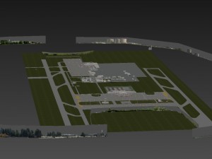 lowpoly international antalya airport 3D Model