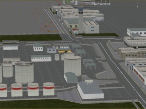 lowpoly international antalya airport 3D Model