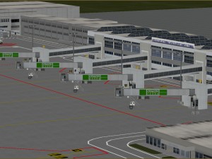 lowpoly international antalya airport 3D Model