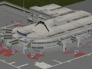 lowpoly international antalya airport 3D Model