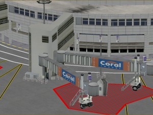 lowpoly international antalya airport 3D Model