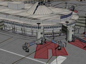 lowpoly international antalya airport 3D Model