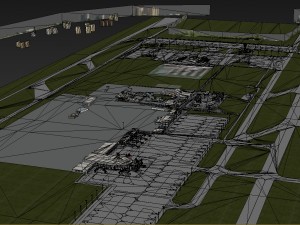 lowpoly international antalya airport 3D Model