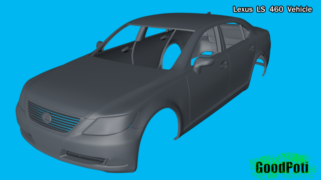 lexus ls 460 vehicle 3d print model 3D Принт Модель .c4d .max .obj .3ds .fbx .stl .blend 