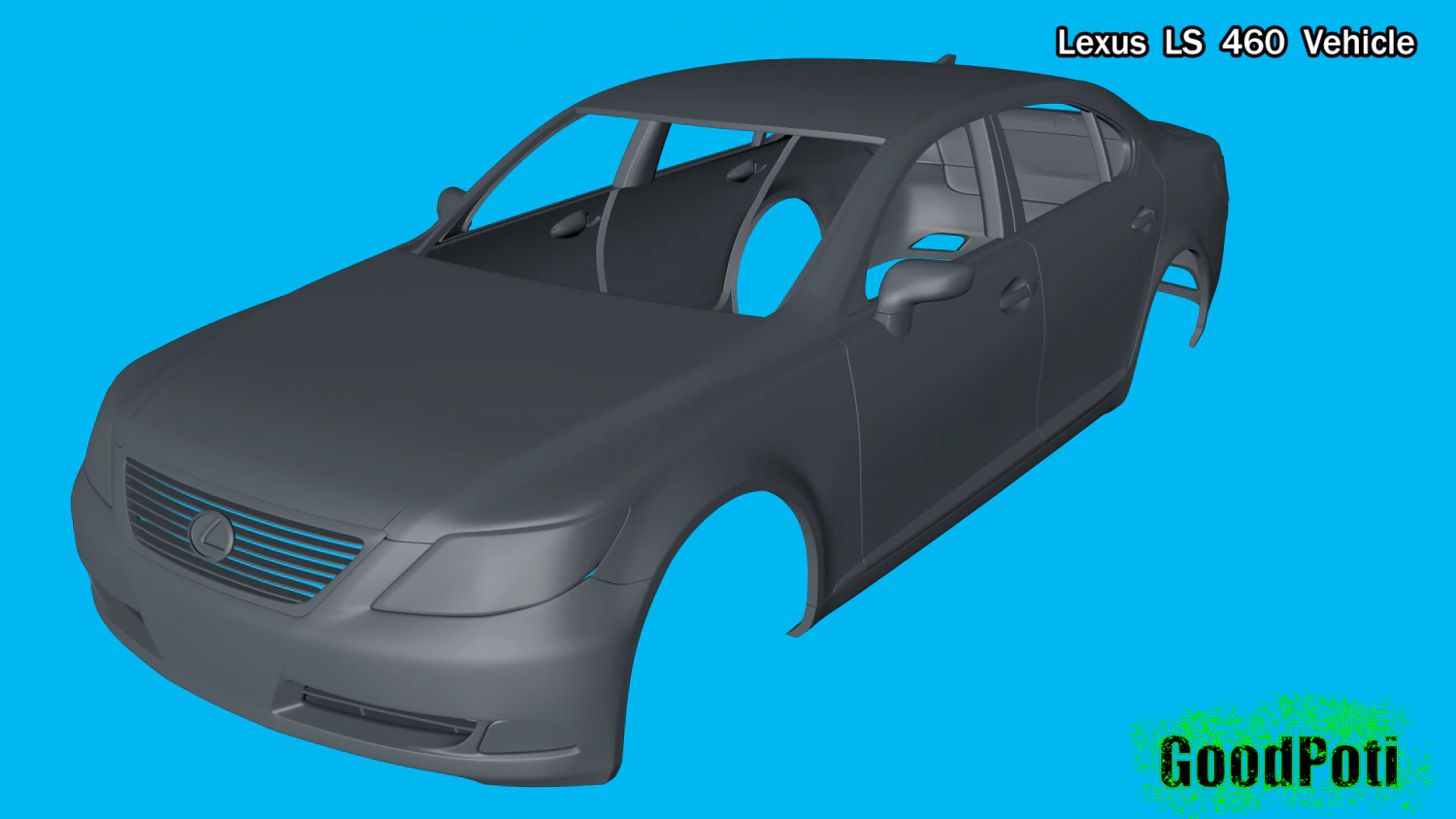 lexus ls 460 vehicle 3d print model 3D Print Model .c4d .max .obj .3ds .fbx .stl .blend 