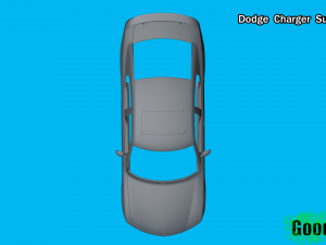 dodge charger super bee 3d print model Model do druku 3D