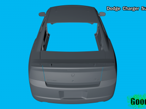 dodge charger super bee 3d print model Model do druku 3D