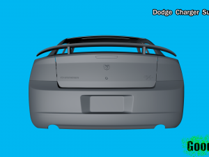 dodge charger super bee 3d print model Model do druku 3D