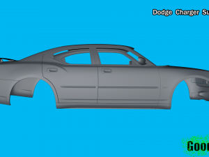 dodge charger super bee 3d print model Model do druku 3D