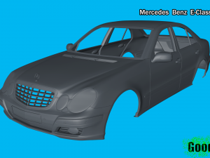 mercedes benz e-class sedan 3d print model 3D Print Model