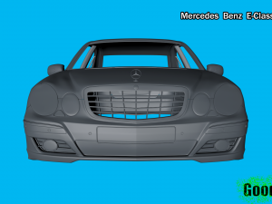 mercedes benz e-class sedan 3d print model 3D Принт Модель