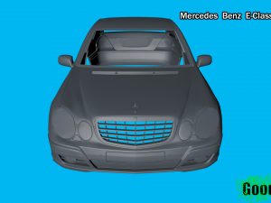mercedes benz e-class sedan 3d print model 3D Принт Модель