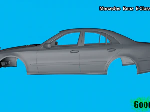 mercedes benz e-class sedan 3d print model 3D Print Model