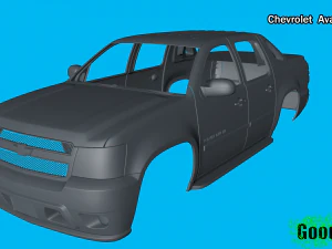 chevrolet &ccedil;ığ 3d baskı modeli 3D Baskı Modeli