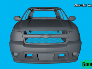 chevrolet avalanche 3d print model Model Cetak 3D