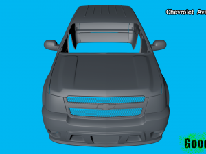 chevrolet avalanche 3d print model Model Cetak 3D