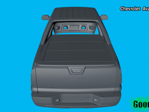 chevrolet avalanche 3d print model Model Cetak 3D